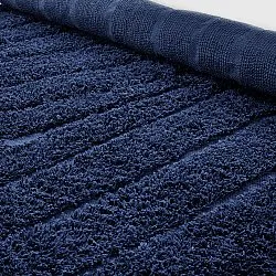 Tappeti rotondi - Farley Natural Cotton Shaggy (blu)