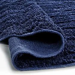 Tappeti rotondi - Farley Natural Cotton Shaggy (blu)