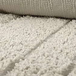 Tappeto A Pelo Lungo - Farley Natural Cotton Shaggy (bianco)