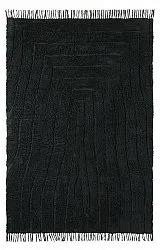 Tappeto A Pelo Lungo - Farley Natural Cotton Shaggy (nero)