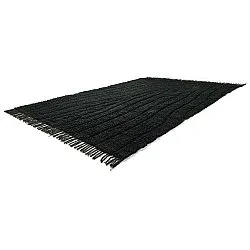 Tappeto A Pelo Lungo - Farley Natural Cotton Shaggy (nero)