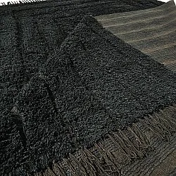 Tappeto A Pelo Lungo - Farley Natural Cotton Shaggy (nero)