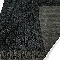 Tappeto A Pelo Lungo - Farley Natural Cotton Shaggy (nero)