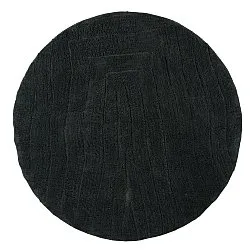 Tappeti rotondi - Farley Natural Cotton Shaggy (nero)