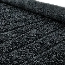 Tappeti rotondi - Farley Natural Cotton Shaggy (nero)