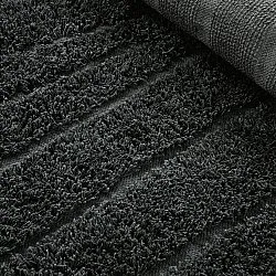 Tappeti rotondi - Farley Natural Cotton Shaggy (nero)