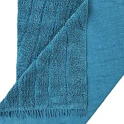 Tappeto A Pelo Lungo - Farley Natural Cotton Shaggy (turchese)
