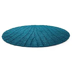 Tappeti rotondi - Farley Natural Cotton Shaggy (turchese)