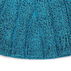 Tappeti rotondi - Farley Natural Cotton Shaggy (turchese)