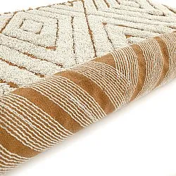 Tappeto A Pelo Lungo - Holwell Natural Cotton Shaggy (bianco sporco/marrone)