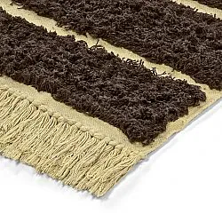 Tappeto A Pelo Lungo - Ikara Natural Cotton Shaggy (marrone)