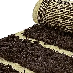 Tappeto A Pelo Lungo - Ikara Natural Cotton Shaggy (marrone)