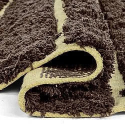 Tappeto rotondo - Ikara Natural Cotton Shaggy (marrone)