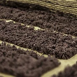 Tappeto rotondo - Ikara Natural Cotton Shaggy (marrone)