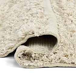 Tappeto rotondo - Ikara Natural Cotton Shaggy (crema)