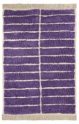 Tappeto A Pelo Lungo - Ikara Natural Cotton Shaggy (viola)