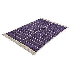 Tappeto A Pelo Lungo - Ikara Natural Cotton Shaggy (viola)