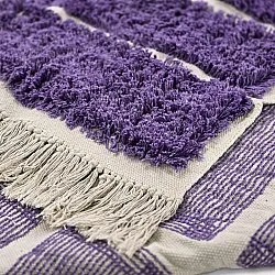 Tappeto A Pelo Lungo - Ikara Natural Cotton Shaggy (viola)