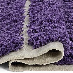 Tappeto A Pelo Lungo - Ikara Natural Cotton Shaggy (viola)