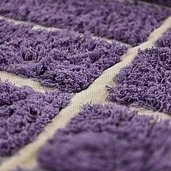 Tappeto A Pelo Lungo - Ikara Natural Cotton Shaggy (viola)