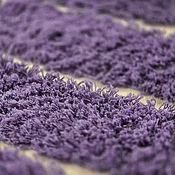Tappeto rotondo - Ikara Natural Cotton Shaggy (viola)