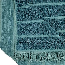 Tappeto A Pelo Lungo - Ikara Natural Cotton Shaggy (turchese)