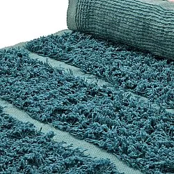 Tappeto A Pelo Lungo - Ikara Natural Cotton Shaggy (turchese)