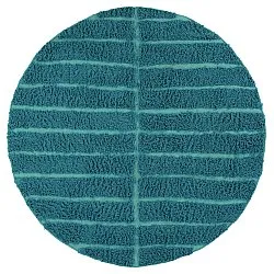 Tappeto rotondo - Ikara Natural Cotton Shaggy (turchese)