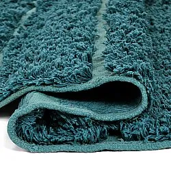 Tappeto rotondo - Ikara Natural Cotton Shaggy (turchese)