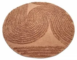 Tappeti rotondi - Jovie Natural Cotton Shaggy (terracotta)