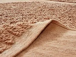 Tappeti rotondi - Jovie Natural Cotton Shaggy (terracotta)