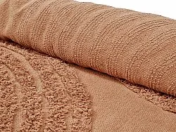 Tappeti rotondi - Jovie Natural Cotton Shaggy (terracotta)