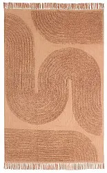 Tappeto A Pelo Lungo - Jovie Natural Cotton Shaggy (terracotta)