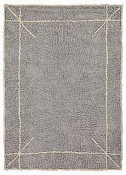 Tappeto A Pelo Lungo - Kairi Natural Cotton Shaggy (grigio/beige)