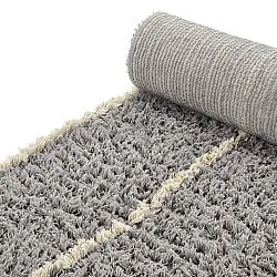 Tappeto A Pelo Lungo - Kairi Natural Cotton Shaggy (grigio/beige)
