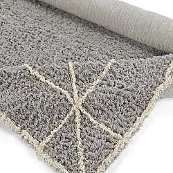 Tappeto A Pelo Lungo - Kairi Natural Cotton Shaggy (grigio/beige)