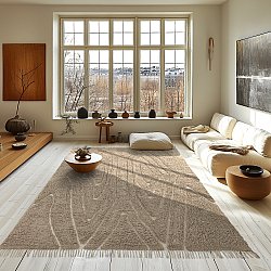 Tappeto A Pelo Lungo - Kindon Natural Cotton Shaggy (beige/bianco)