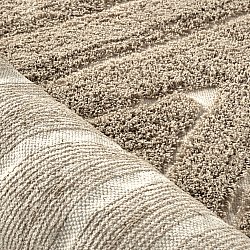 Tappeto A Pelo Lungo - Kindon Natural Cotton Shaggy (beige/bianco)