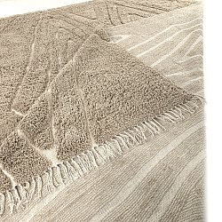 Tappeto A Pelo Lungo - Kindon Natural Cotton Shaggy (beige/bianco)