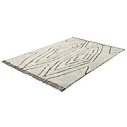 Tappeto A Pelo Lungo - Kindon Natural Cotton Shaggy (bianco sporco/marrone)