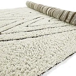 Tappeto A Pelo Lungo - Kindon Natural Cotton Shaggy (bianco sporco/marrone)