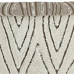 Tappeto A Pelo Lungo - Kindon Natural Cotton Shaggy (bianco sporco/marrone)