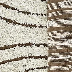Tappeto A Pelo Lungo - Kindon Natural Cotton Shaggy (bianco sporco/marrone)