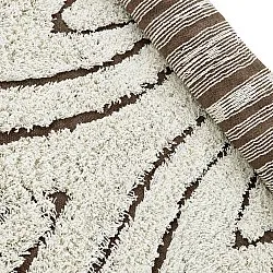 Tappeto A Pelo Lungo - Kindon Natural Cotton Shaggy (bianco sporco/marrone)