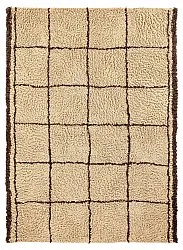 Tappeto A Pelo Lungo - Lana Natural Cotton Shaggy (beige/marrone)
