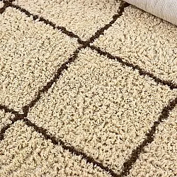 Tappeto A Pelo Lungo - Lana Natural Cotton Shaggy (beige/marrone)