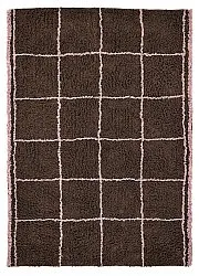 Tappeto A Pelo Lungo - Lana Natural Cotton Shaggy (marrone)