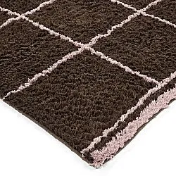 Tappeto A Pelo Lungo - Lana Natural Cotton Shaggy (marrone)