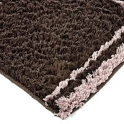 Tappeto A Pelo Lungo - Lana Natural Cotton Shaggy (marrone)