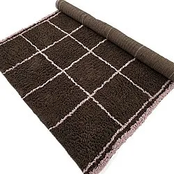 Tappeto A Pelo Lungo - Lana Natural Cotton Shaggy (marrone)